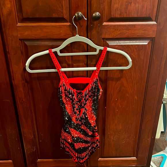 This is a dance costume/ it has lots of sparkles and rhinestones - Picture 1 of 5